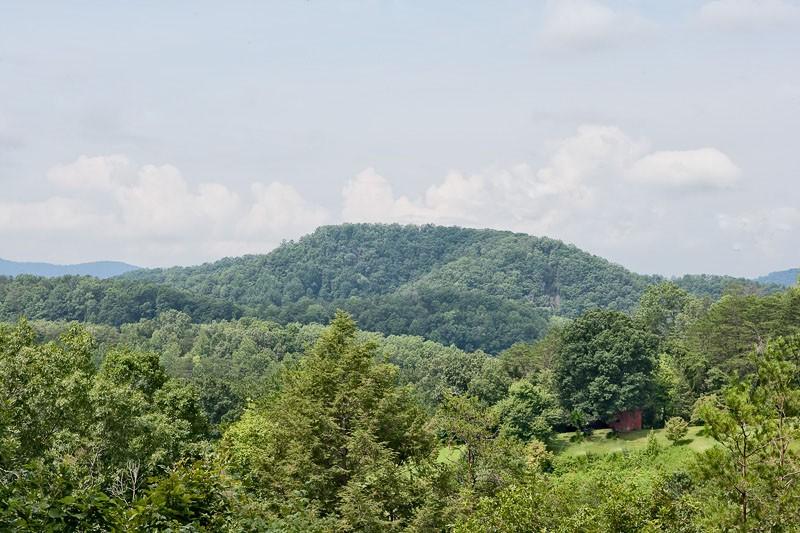 View of the mountains in the summer